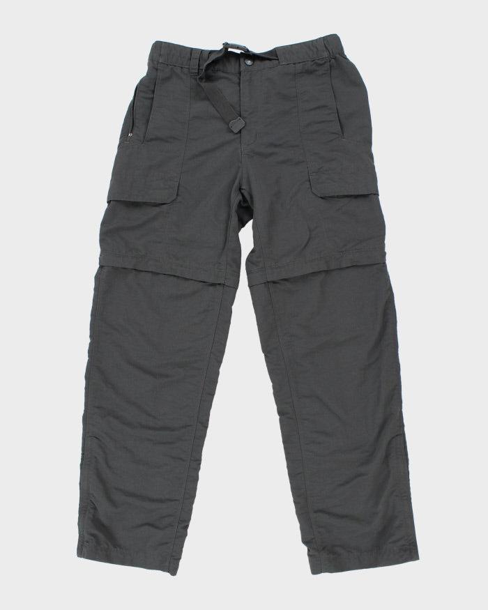 The North Face Grey Zip-Off Cargo Trousers - M
