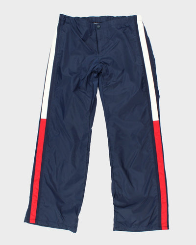 Vintage Y2K Tommy Hilfiger Side Flag Tracksuit Bottoms - L