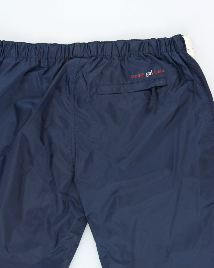 Vintage Y2K Tommy Hilfiger Side Flag Tracksuit Bottoms - L