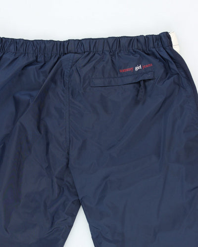 Vintage Y2K Tommy Hilfiger Side Flag Tracksuit Bottoms - L