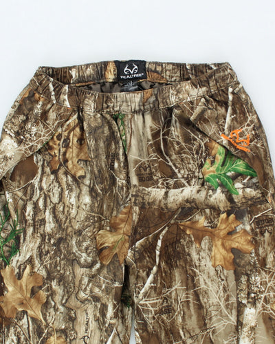 Vintage 2000's Real Tree Camo Fleece Lined Adjustable Trousers - M
