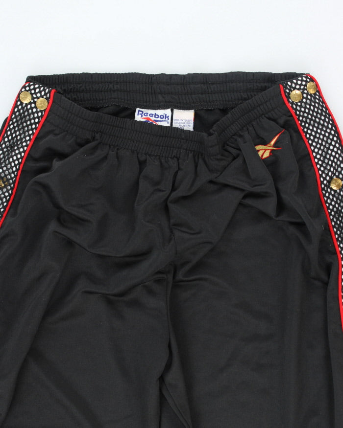 Vintage 90's Reebok Full Side Popper Tracksuit Bottoms - L