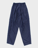 Vintage 90's Adidas Full Side Popper Shell Tracksuit Bottoms - M