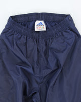 Vintage 90's Adidas Full Side Popper Shell Tracksuit Bottoms - M