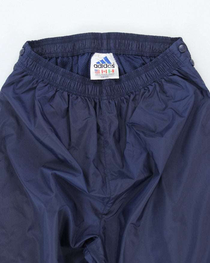 Vintage 90's Adidas Full Side Popper Shell Tracksuit Bottoms - M