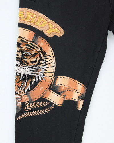 Vintage Y2K Ed Hardy Sequined Tracksuit Bottoms - XXL