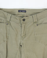 Women's Arc'teryx Green Cotton Trousers - W34 L32