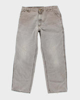 Vintage 90s Carhartt Faded Brown Workwear Trousers - W36 L30
