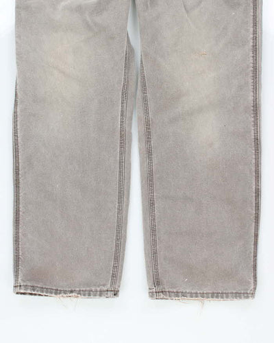 Vintage 90s Carhartt Faded Brown Workwear Trousers - W36 L30