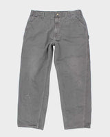 Vintage 90s Carhartt Grey Workwear Trousers - W38 L32