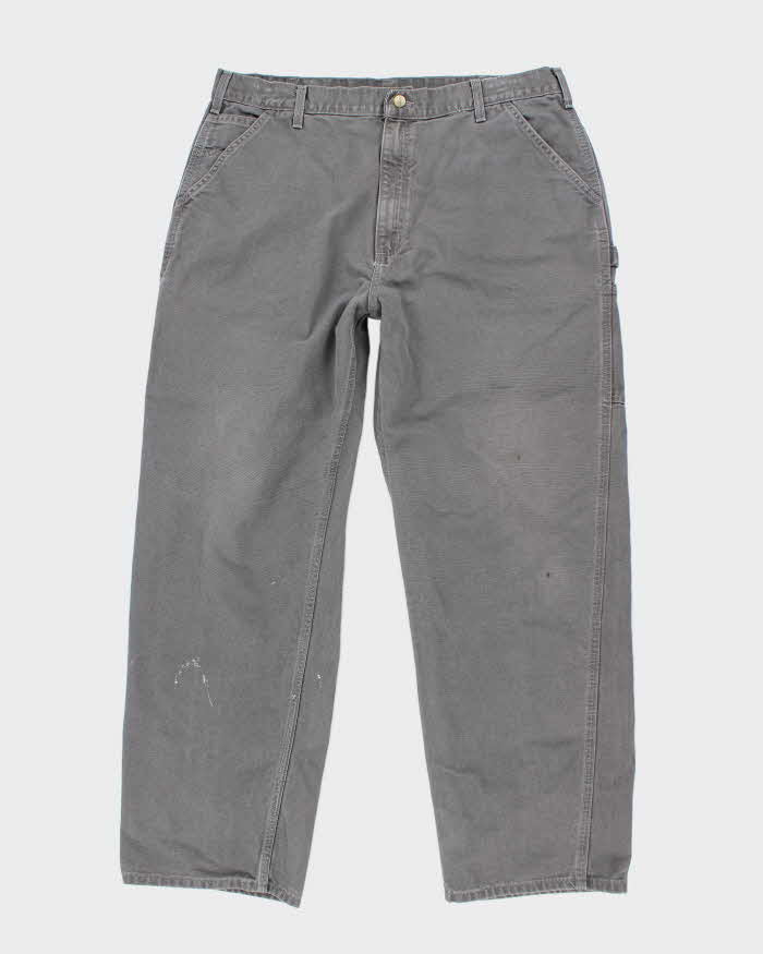 Vintage 90s Carhartt Grey Workwear Trousers - W38 L32