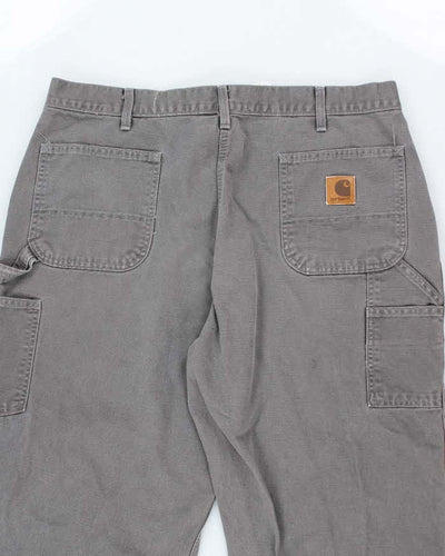 Vintage 90s Carhartt Grey Workwear Trousers - W38 L32
