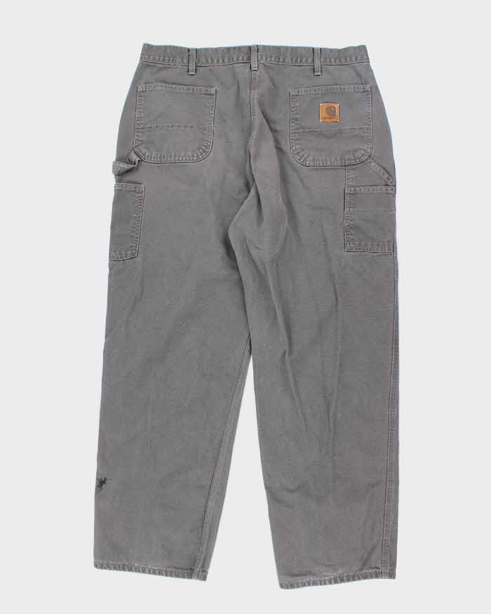 Vintage 90s Carhartt Grey Workwear Trousers - W38 L32