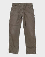 Vintage 00s Carhartt Khaki Workwear Trousers - W36 L33