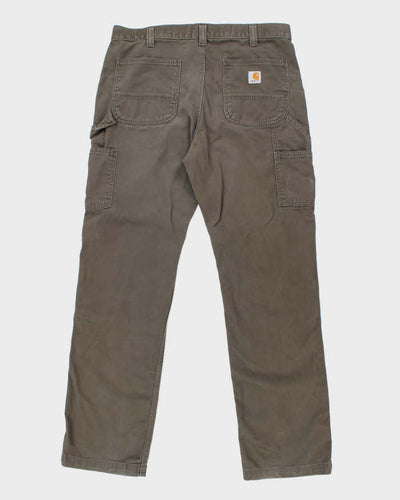 Vintage 00s Carhartt Khaki Workwear Trousers - W36 L33