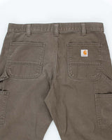 Vintage 00s Carhartt Khaki Workwear Trousers - W36 L33