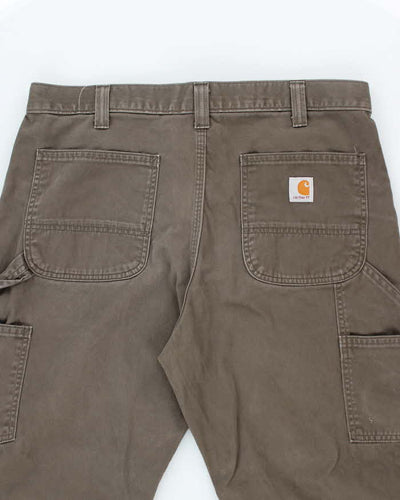 Vintage 00s Carhartt Khaki Workwear Trousers - W36 L33