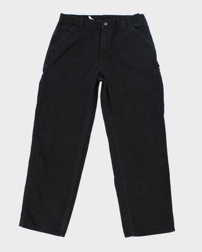 Vintage 00s Carhartt Black Workwear Trousers - W34 L32