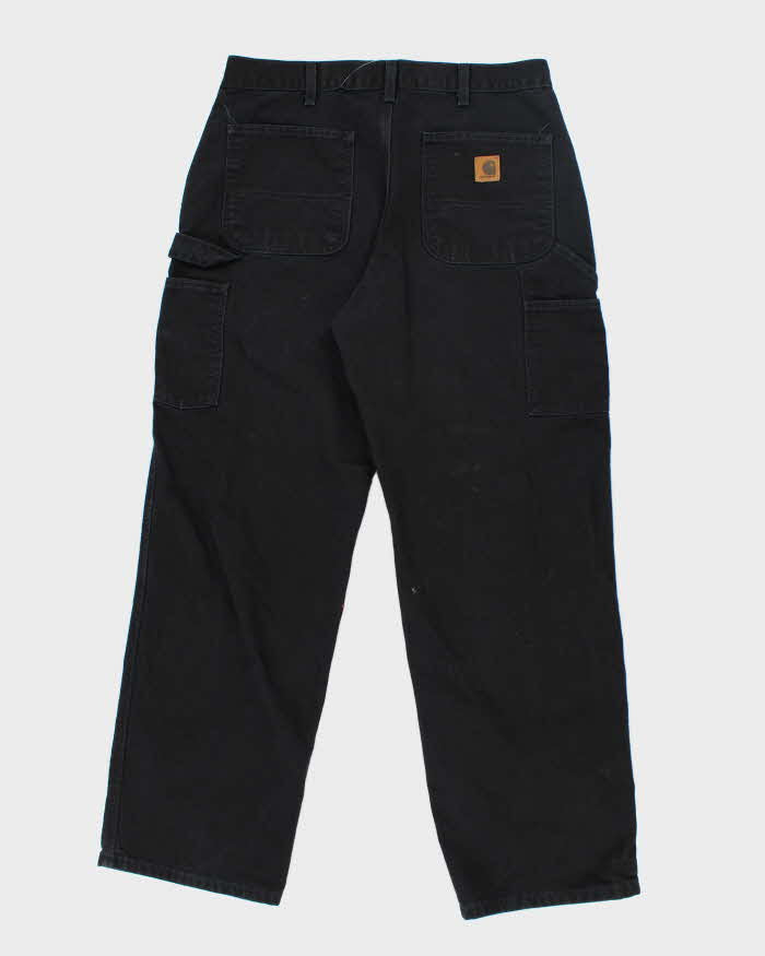 Vintage 00s Carhartt Black Workwear Trousers - W34 L32