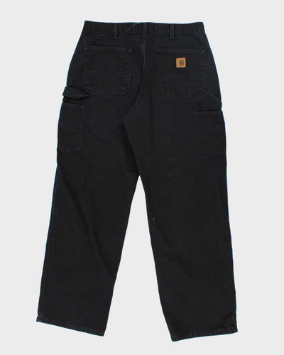 Vintage 00s Carhartt Black Workwear Trousers - W34 L32