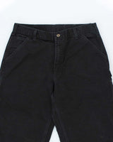 Vintage 00s Carhartt Black Workwear Trousers - W34 L32