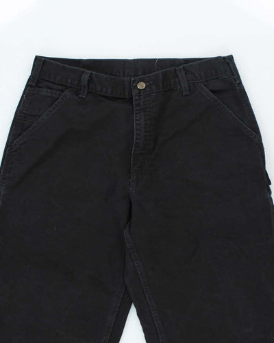 Vintage 00s Carhartt Black Workwear Trousers - W34 L32