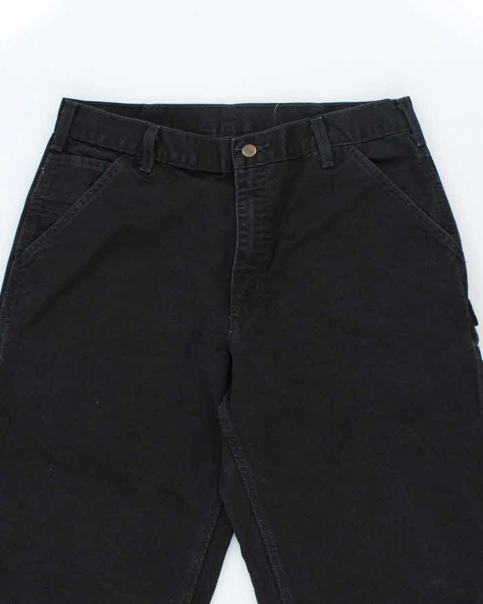 Vintage 00s Carhartt Black Workwear Trousers - W34 L32
