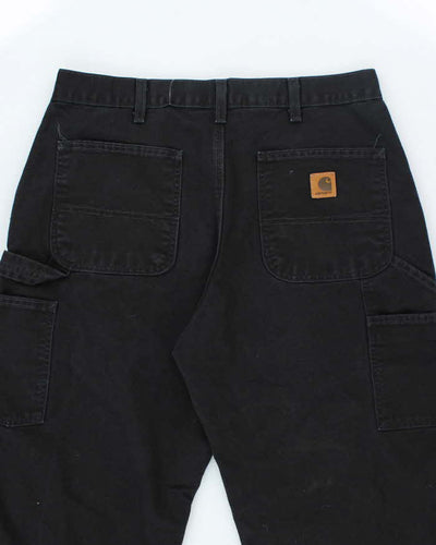 Vintage 00s Carhartt Black Workwear Trousers - W34 L32