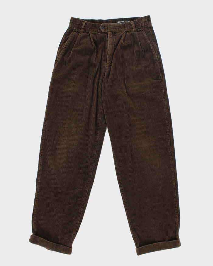 Vintage 90's Eddie Bauer Wide Fit Corduroy Trousers - W30 L30
