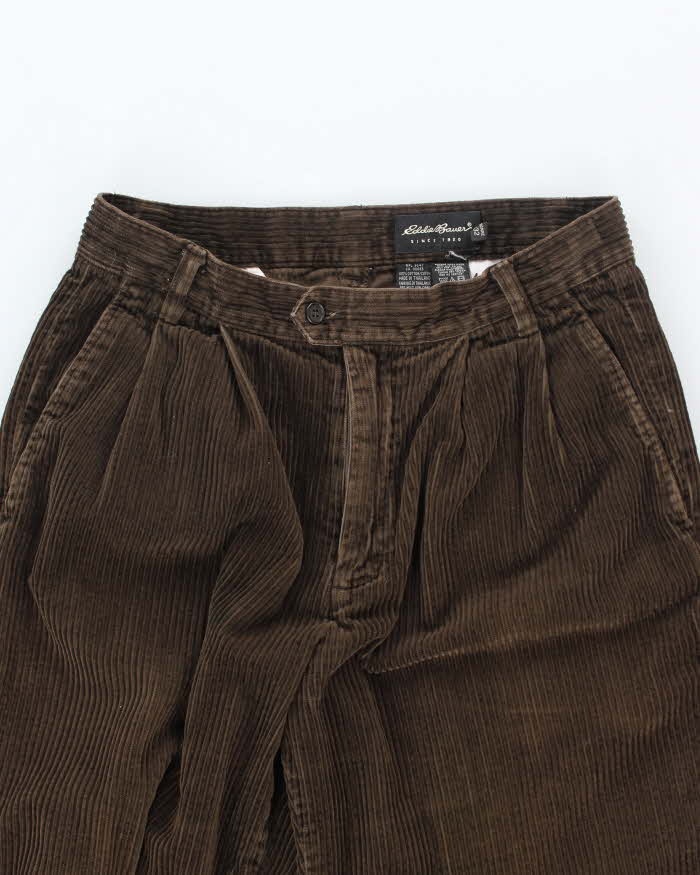 Vintage 90's Eddie Bauer Wide Fit Corduroy Trousers - W30 L30
