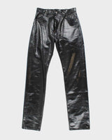 Vintage 90's Wrangler Leather Relaxed Fit Trousers - W32 L34