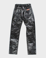 Vintage 90's Wrangler Leather Relaxed Fit Trousers - W32 L34