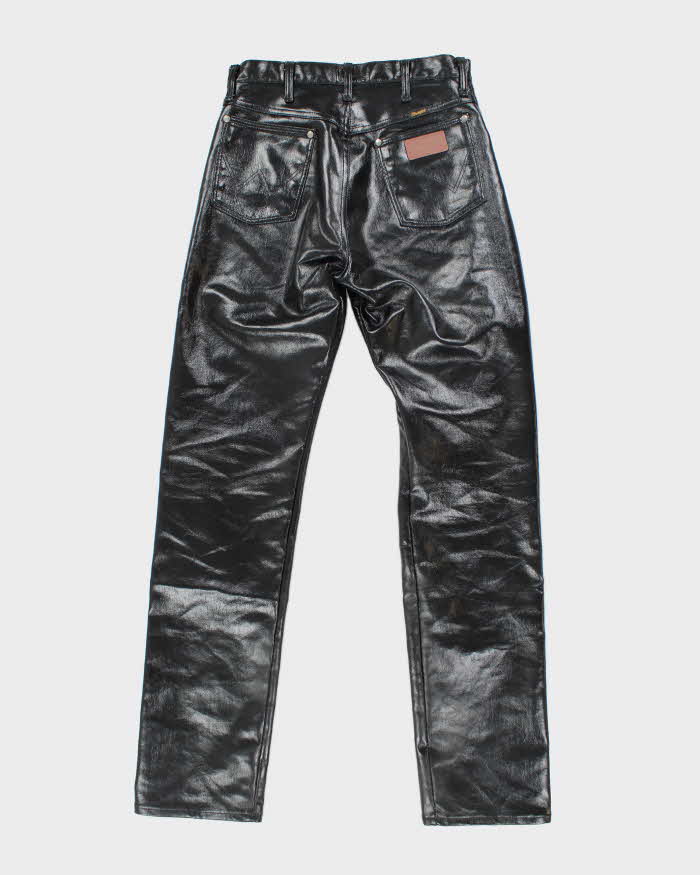 Vintage 90's Wrangler Leather Relaxed Fit Trousers - W32 L34