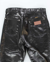 Vintage 90's Wrangler Leather Relaxed Fit Trousers - W32 L34