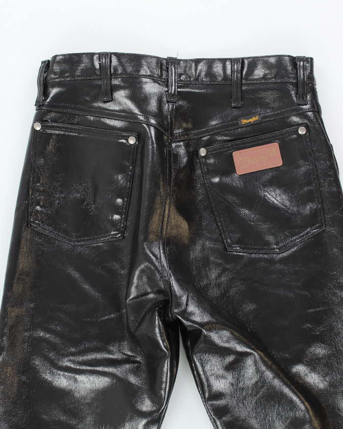Vintage 90's Wrangler Leather Relaxed Fit Trousers - W32 L34