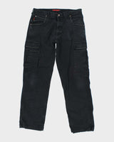 Tough Duck Black Workwear Trousers - W36 L32
