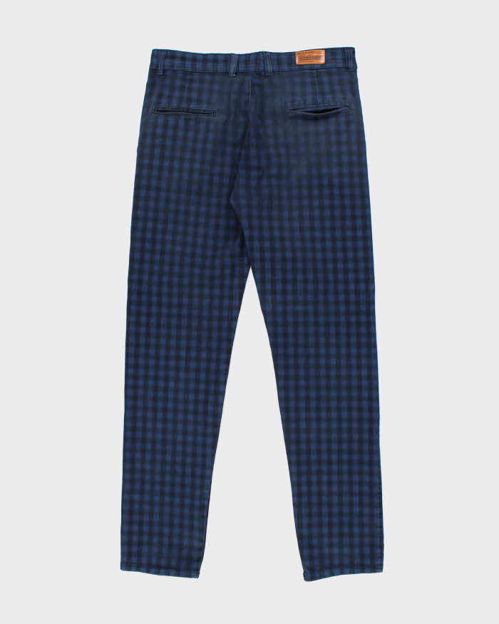 Vintage Bulgari Checked Slim Fit Trousers - W30 L30