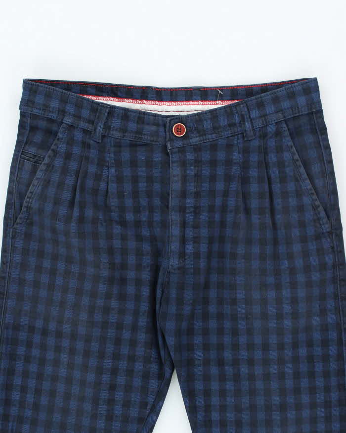 Vintage Bulgari Checked Slim Fit Trousers - W30 L30