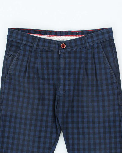 Vintage Bulgari Checked Slim Fit Trousers - W30 L30