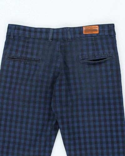 Vintage Bulgari Checked Slim Fit Trousers - W30 L30
