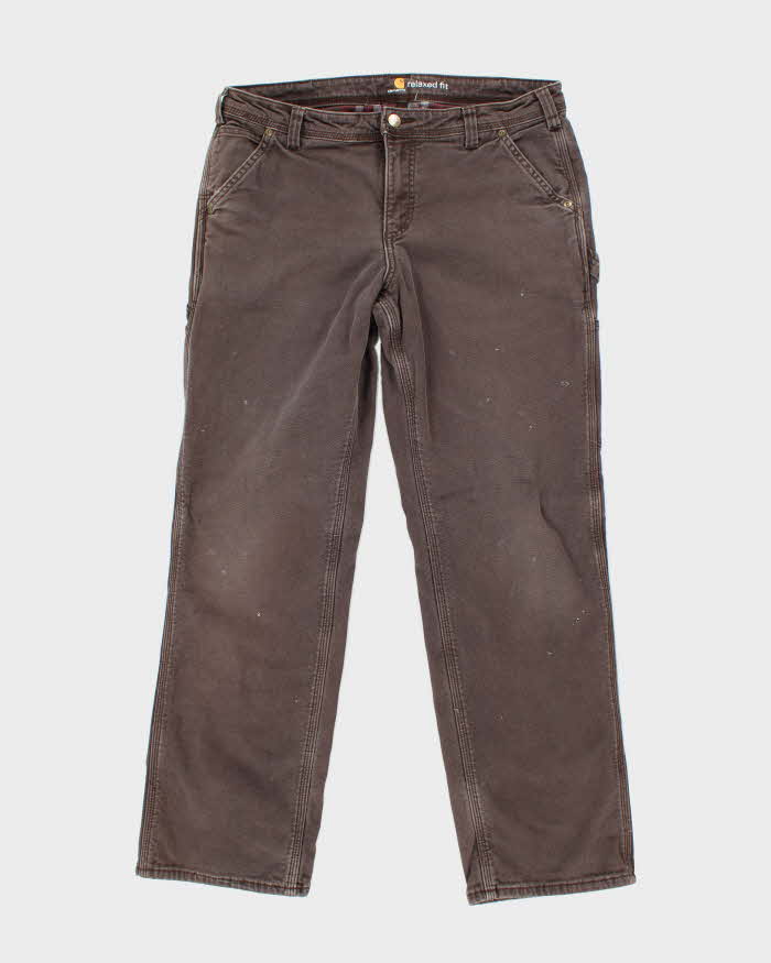 Vintage 90's Carhartt Lined Single Knee Carpenter Trousers - W30 L29
