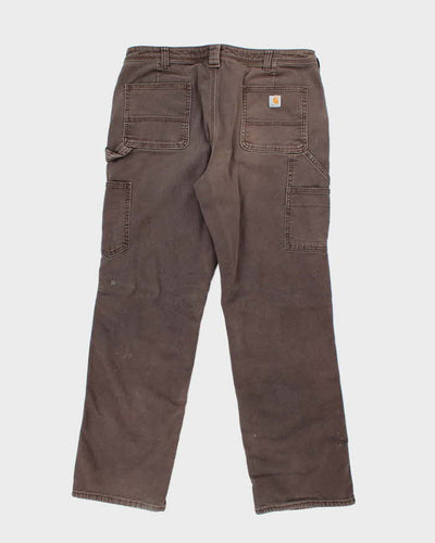 Vintage 90's Carhartt Lined Single Knee Carpenter Trousers - W30 L29