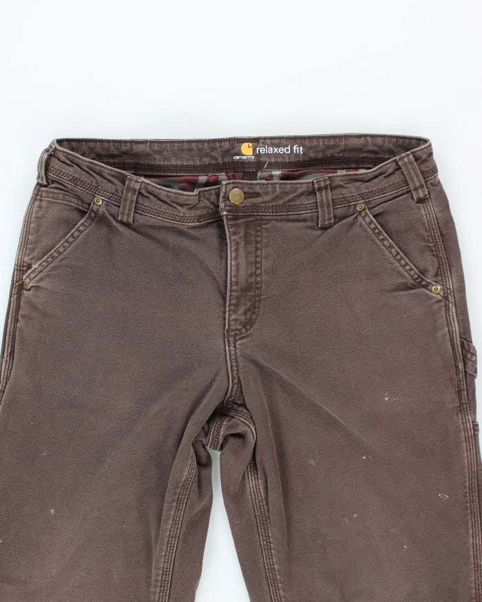 Vintage 90's Carhartt Lined Single Knee Carpenter Trousers - W30 L29