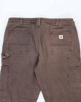 Vintage 90's Carhartt Lined Single Knee Carpenter Trousers - W30 L29
