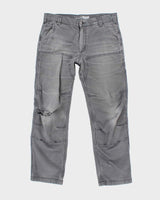 Vintage Carhartt Workwear Thrashed Double Knee Trousers - W34 L30