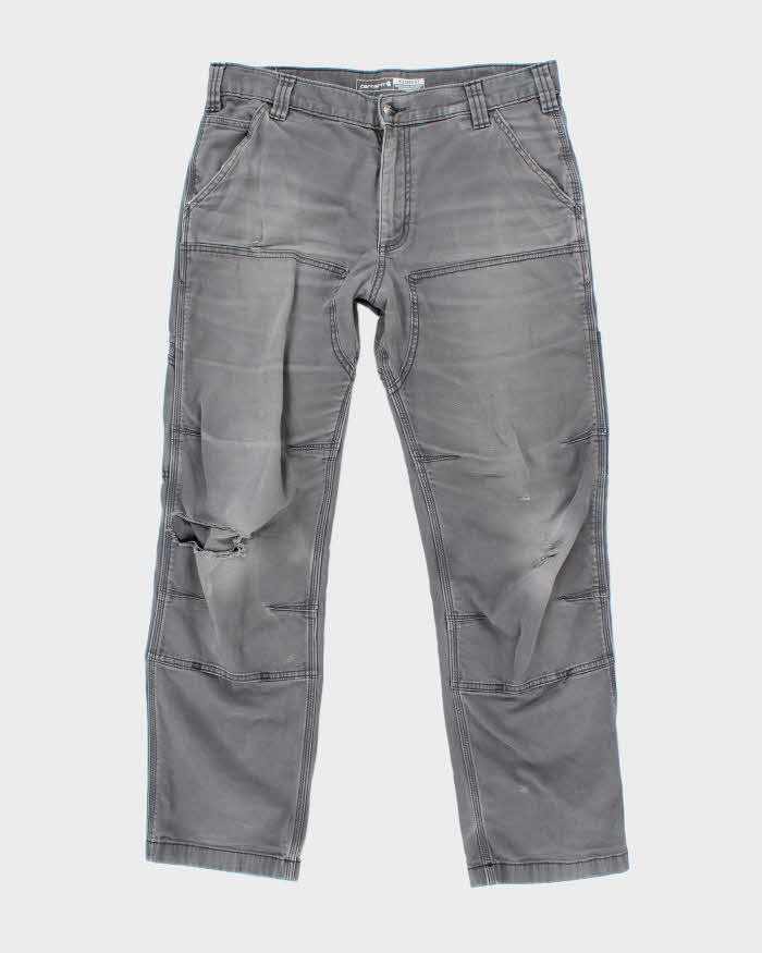 Vintage Carhartt Workwear Thrashed Double Knee Trousers - W34 L30
