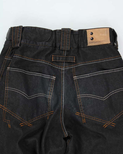 Vintage Y2K Ocean Earth Dark Wash Denim Baggy Ski Trousers - W32 L31