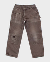 Vintage Carhartt Double Knee Distressed Workwear Trousers - W32 L28