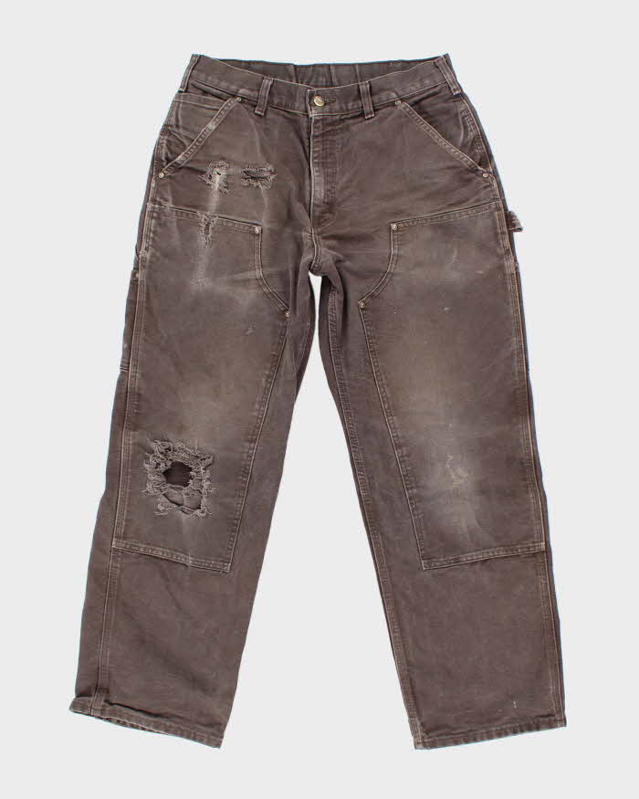 Vintage Carhartt Double Knee Distressed Workwear Trousers - W32 L28