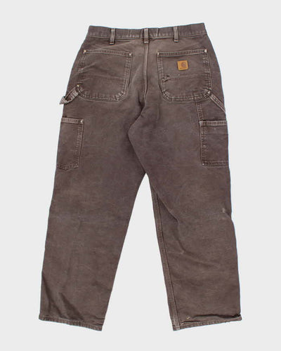 Vintage Carhartt Double Knee Distressed Workwear Trousers - W32 L28